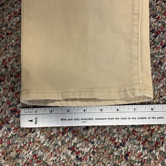 Lauren Ralph Lauren Tan Stretch Denim High Rise Straight Leg Jeans Size 18 - Picture 12 of 12